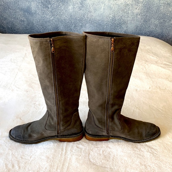 UGG Gray Suede Tall Boots Wilder 1008967 - Picture 7 of 15